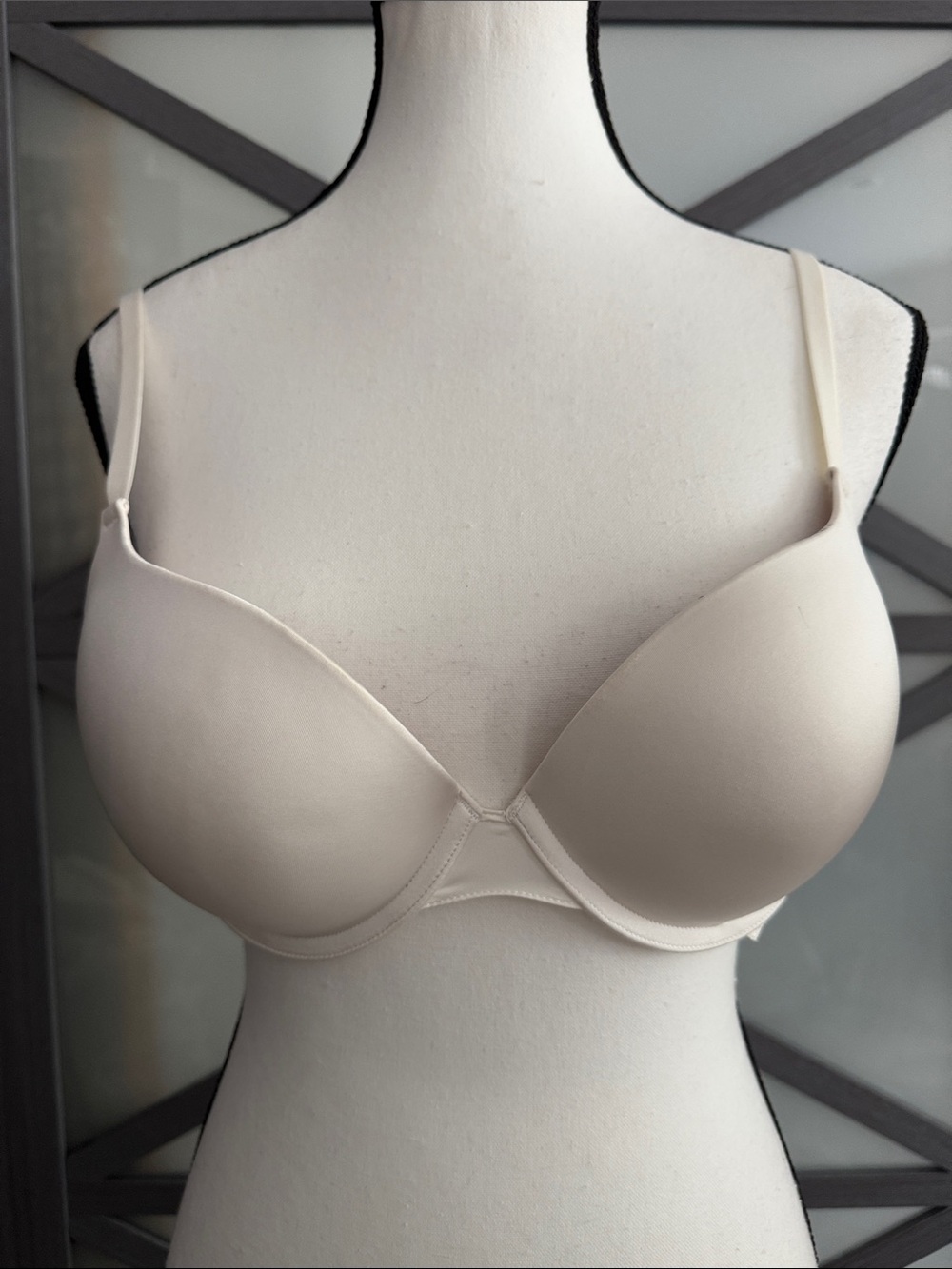 Marie Meili Billy Tode Super Push Up Bra Ivory 36B